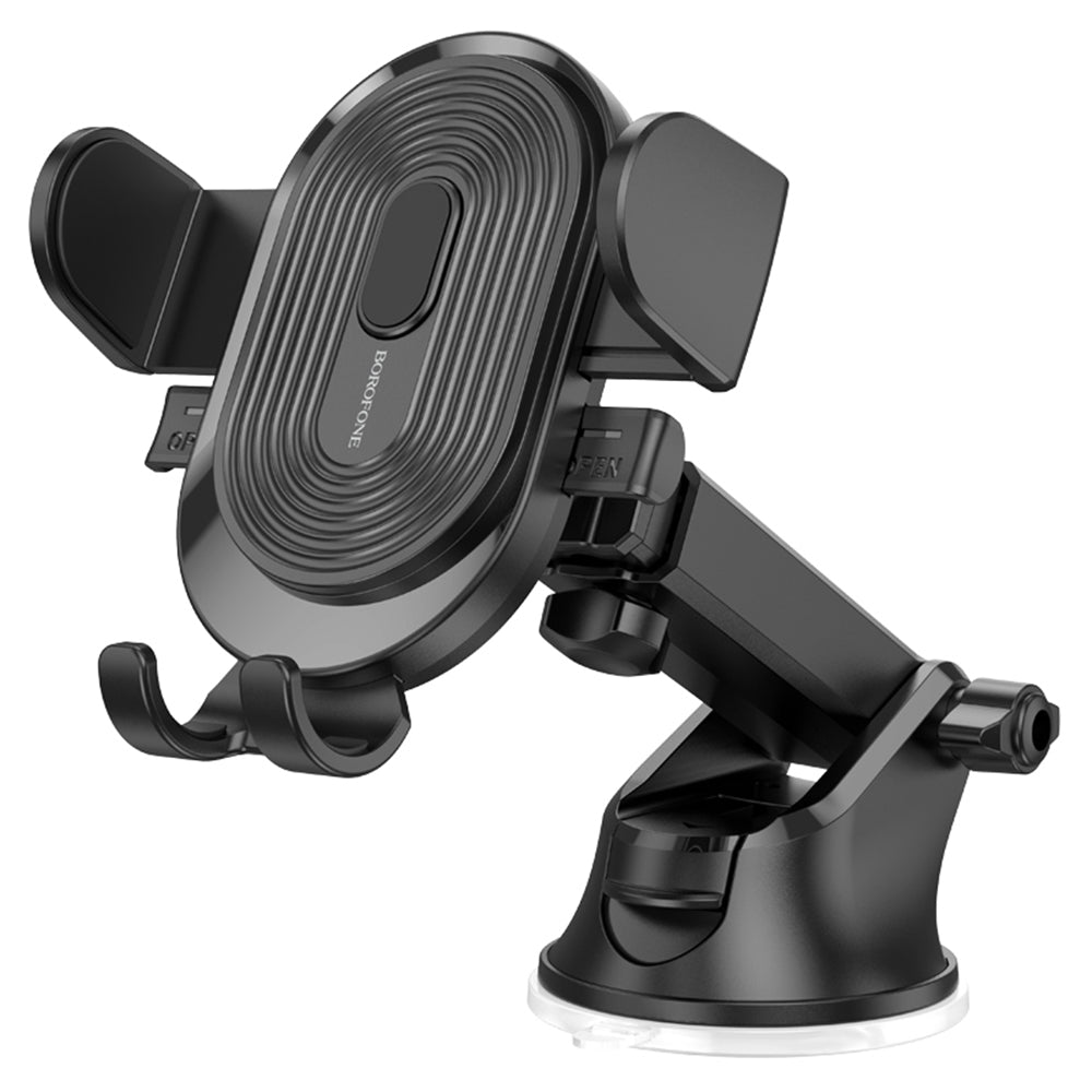 Suport auto R06 Borofone - Experience (Bh85) - cu Suction Cup, pentru Dashboard/Windshield, 360° Adjust, Telescopic Arm,