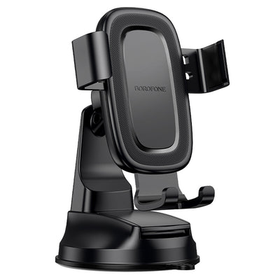 Suport auto R06 Borofone - Follower Gravity (Bh130) - pentru Dashboard/Windshield, 360° Adjust, ABS, Silicone, 6.1-7" -