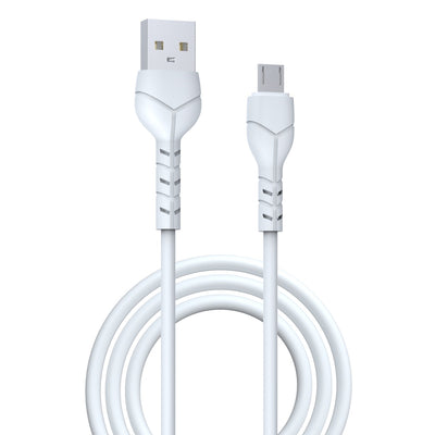 Cablu Devia Kintone Ec144 USB - Microusb 1,0 M 2,1A Alb