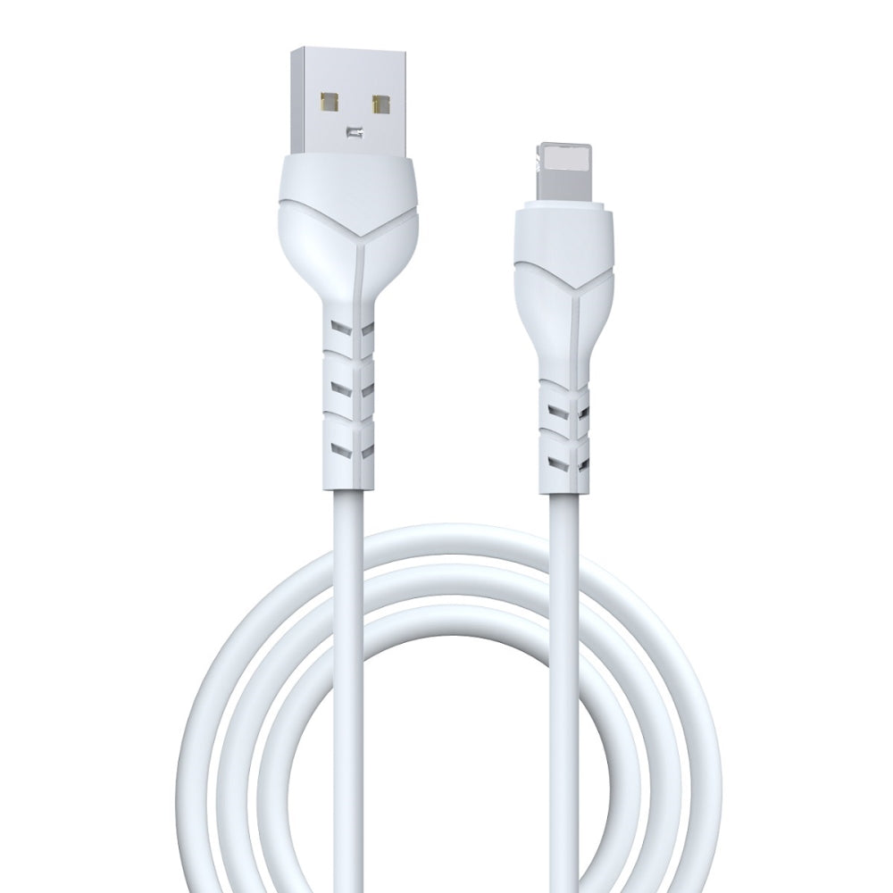 Cablu Devia Kintone Ec143 USB - Lightning 1,0 M 2,1A Alb