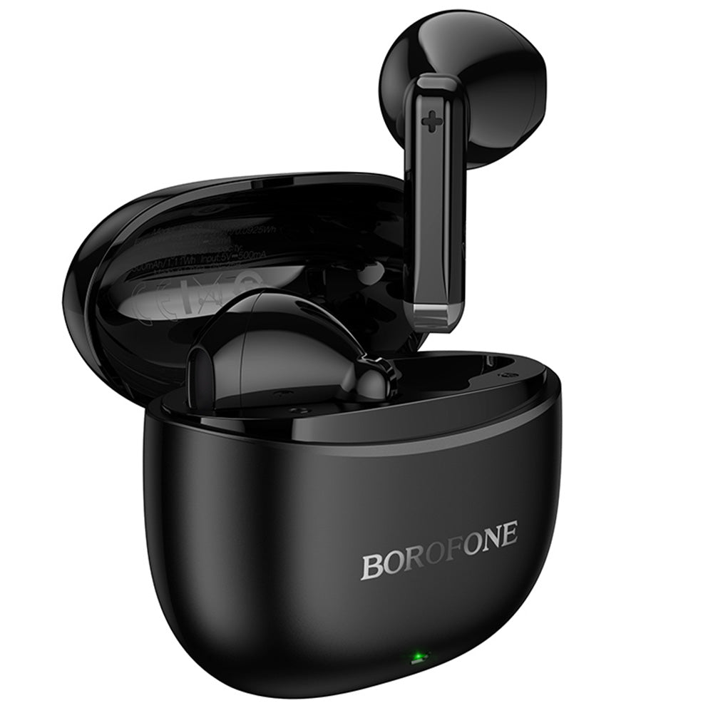 Casti R06 Borofone - Wireless Deep Rhyme (Bw88) - Bluetooth V5.4, True Wireless, 300mAh - Negru