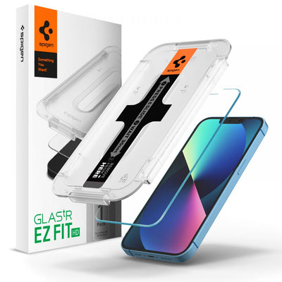 Folie Spigen sticla Glas.tr "EZ FIT" pentru iPhone 13 / 13 PRO / 14 / 16E 6,1"