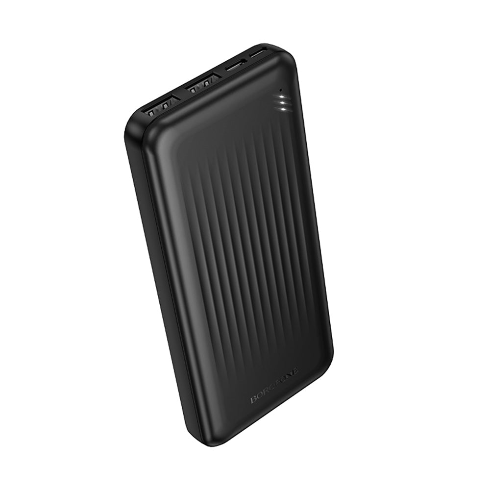 Acumulator extern R06 Borofone - Clever Series (Bj78) - 2x USB, Usb-c, Micro-usb, LED Indicator, Fast Charge, 10000mAh -