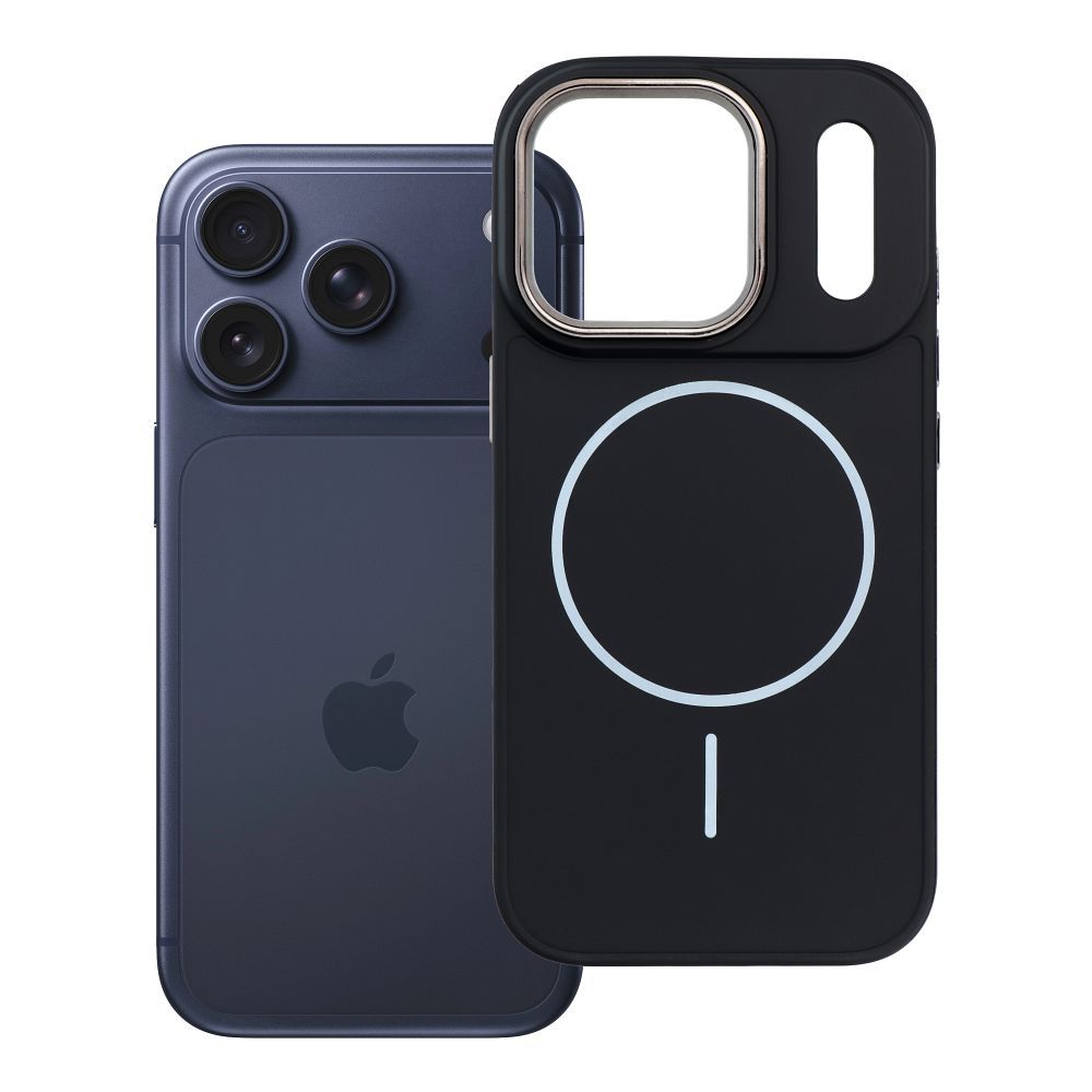 Husa Frame Mag pentru iPhone 18 Pro / 17 Pro Compatible cu Magsafe Negru