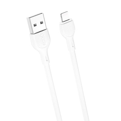 Cablu XO Nb200 USB - Lightning 2,0m 2.1A Alb