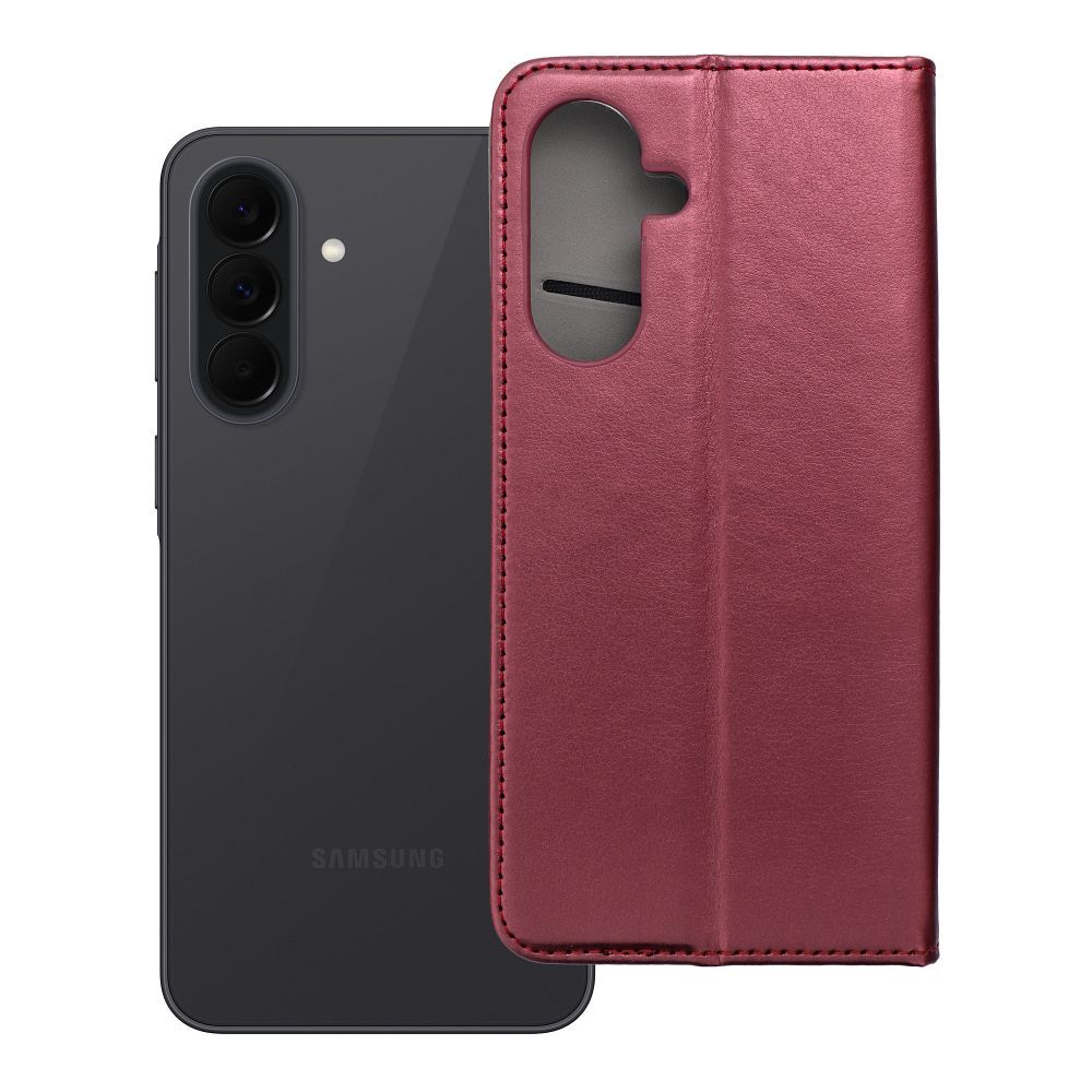Husa Flip pentru Samsung A37 Smart Magneto Burgundy