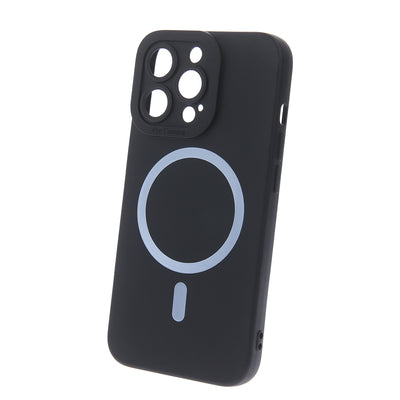 Husa Silicon Mag pentru iPhone 16 Plus 6,7" Negru