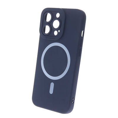 Husa Silicon Mag pentru iPhone 15 Plus 6,7" Albastru inchis
