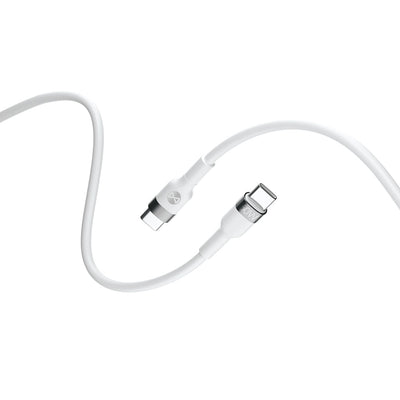 Cablu Forever Flexible Usb-c - Usb-c 1,0 M 60W Alb