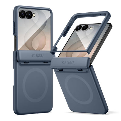 Husa Tech-protect Kevlar Aura Magsafe Galaxy Z Flip 8 Bleumarin