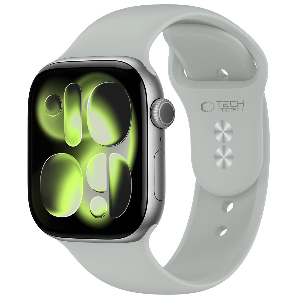 Husa Tech-protect Silicone Apple Watch 8 / 9 / 10 / 11 / 12 / SE (40 / 41 / 42 Mm) Lunar Gri