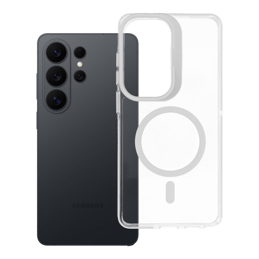 Husa lentila Mag pentru Samsung S26 Ultra Compatible cu Magsafe Alb
