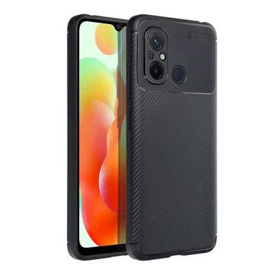 Husa Carbon Premium pentru Xiaomi Redmi 12C Negru