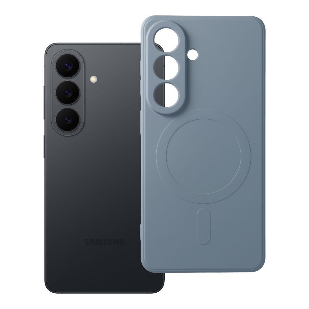 Husa Silicone Mag pentru Samsung S26 Compatible cu Magsafe (Camera Protection) Albastru deschis