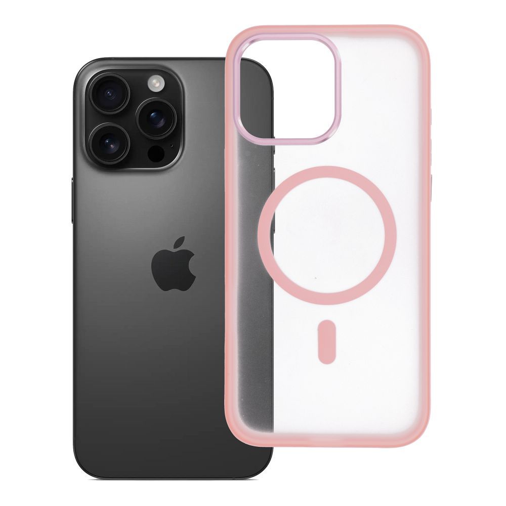 Husa Flexline Mag pentru iPhone 16 PRO MAX Compatible cu Magsafe Roz