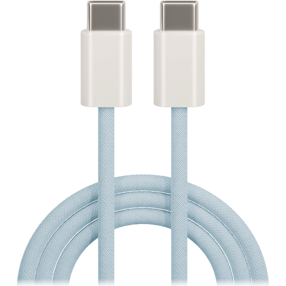 Cablu Maxlife Usb-c - Usb-c 1,0 M 20W Albastru Nylon