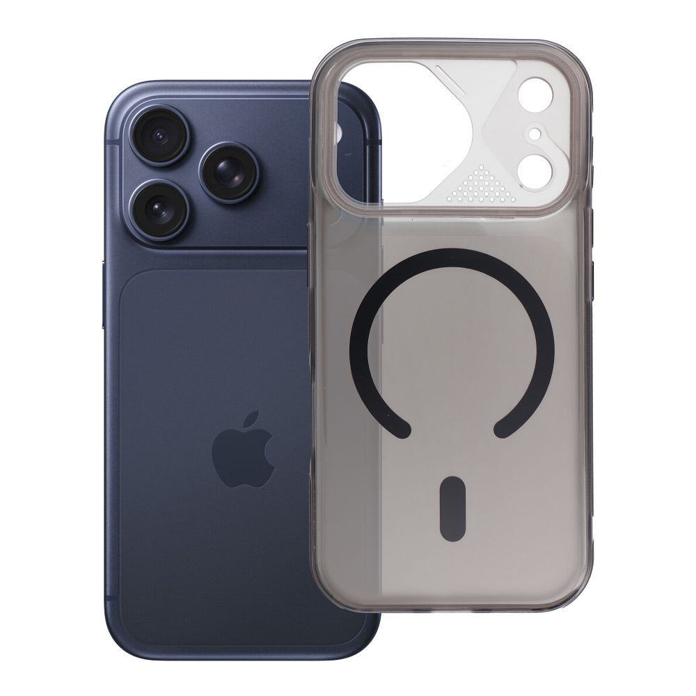 Husa Aurora pentru iPhone 17 Pro / 18 Pro (Low Camera Edge) Compatible cu Magsafe Negru