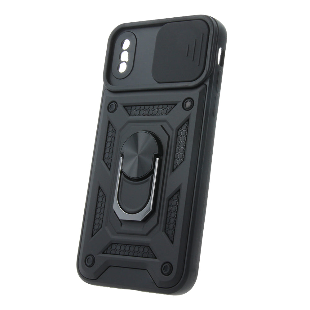 Husa Defender Slide pentru iPhone X / XS Negru