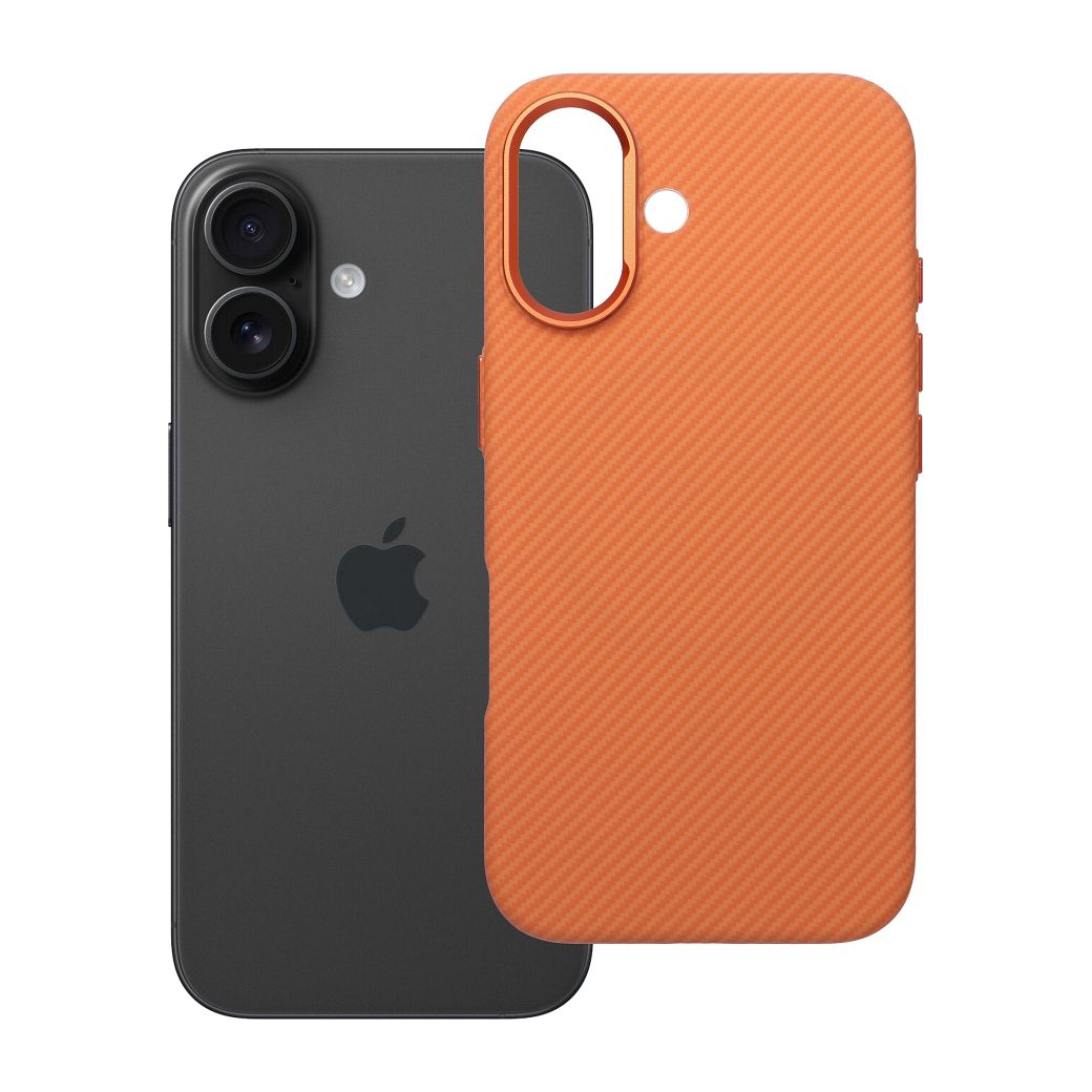 Husa K-look pentru iPhone 16 Compatible cu Magsafe Portocaliu