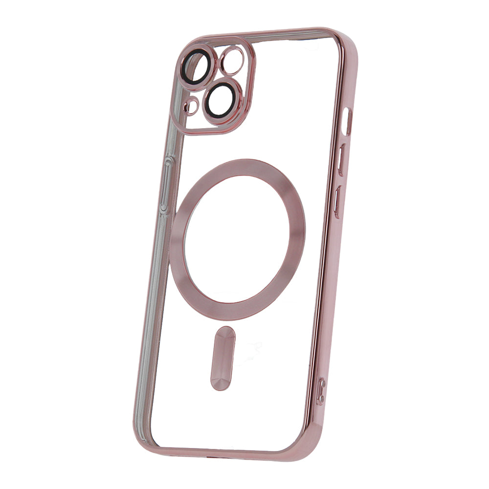 Husa Color Chrome Mag pentru iPhone 14 6,1" Roz auriu