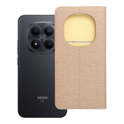 Husa Luna Book Auriu Flip pentru Xiaomi Redmi Note 15 PRO Plus 5G Auriu