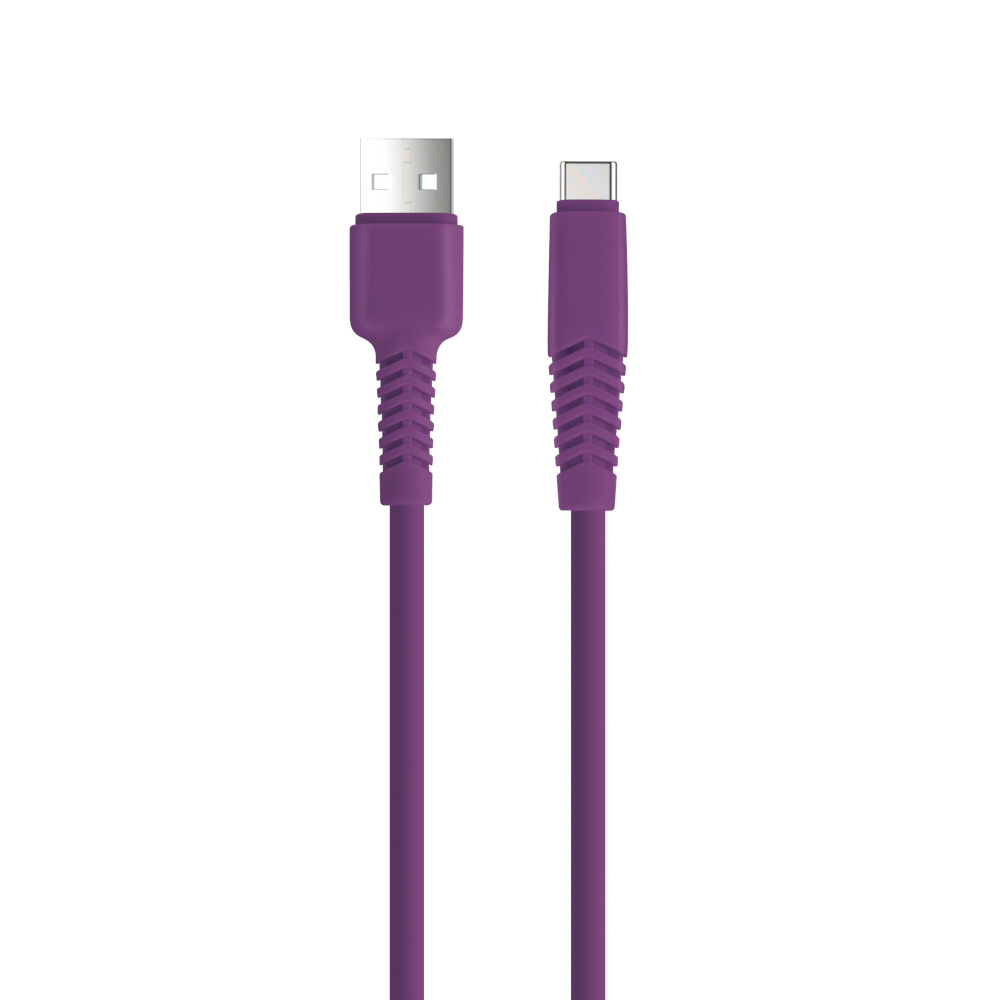 Setty cablu USB - USB-C 1,5 m 2,1A KSA-C-1.5219 Mov