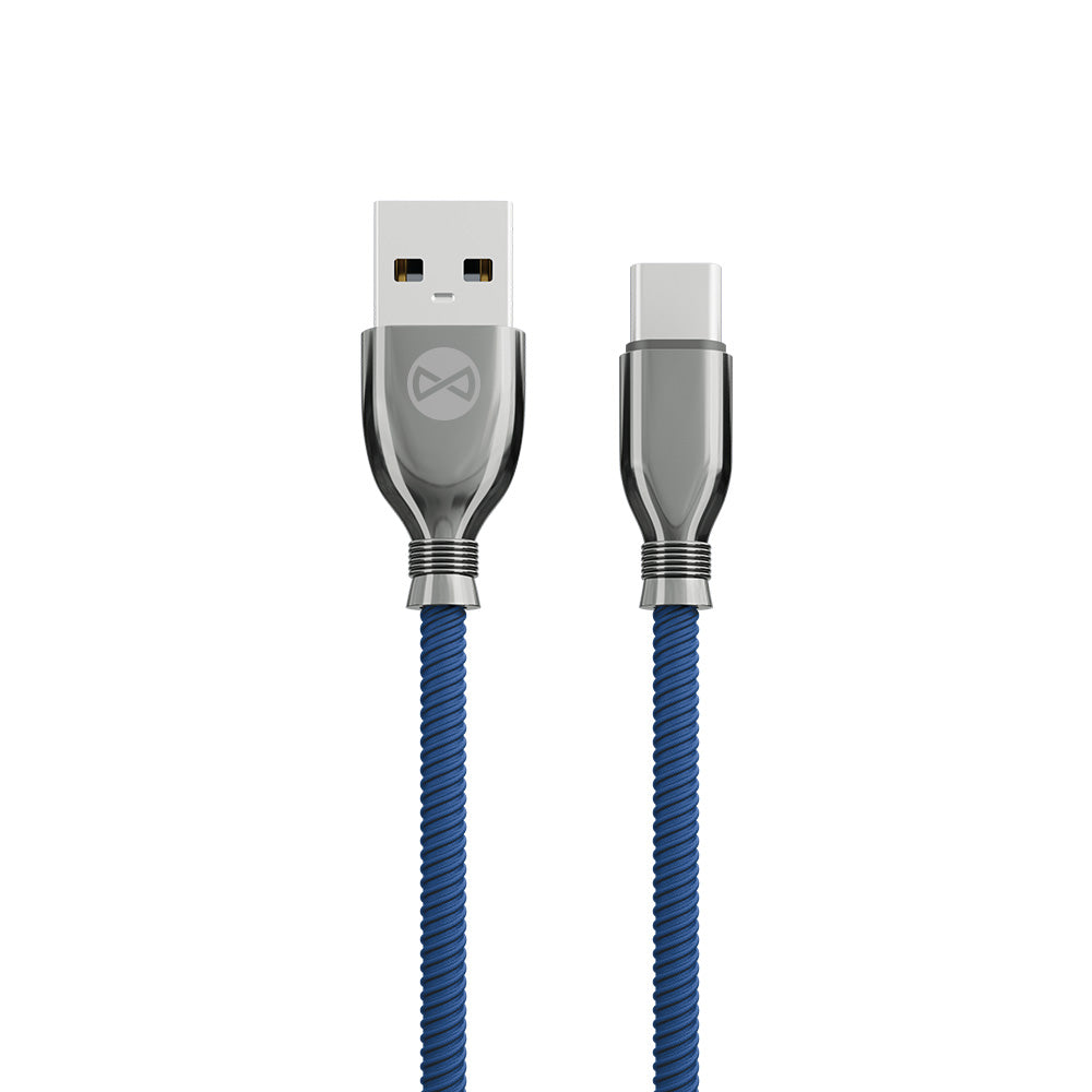 Cablu Forever Tornado USB - Usb-c 1,0 M 3A Bleumarin
