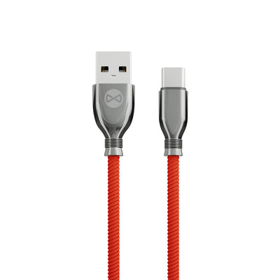 Cablu Forever Tornado USB - Usb-c 1,0 M 3A Rosu