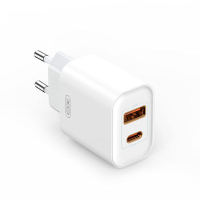 Incarcator priza XO Ce12 PD QC 3.0 20W 1x USB 1x Usb-c Alb