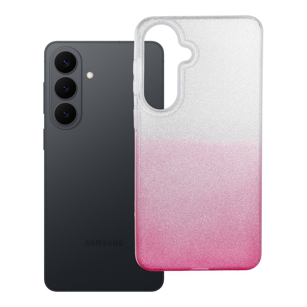 Husa Shining pentru Samsung S26 Plus Transparent Roz
