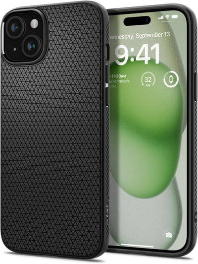 Husa Spigen Liquid Air pentru iPhone 15 Plus 6,7" Matte Negru