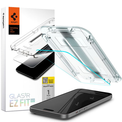 Folie Spigen sticla Glas.tr "EZ FIT" pentru iPhone 15 6,1" Transparent