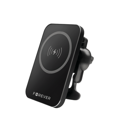 Suport auto Forever pentru Air Vent Mach-100 Magnetic cu Wireless Charging Negru 15W