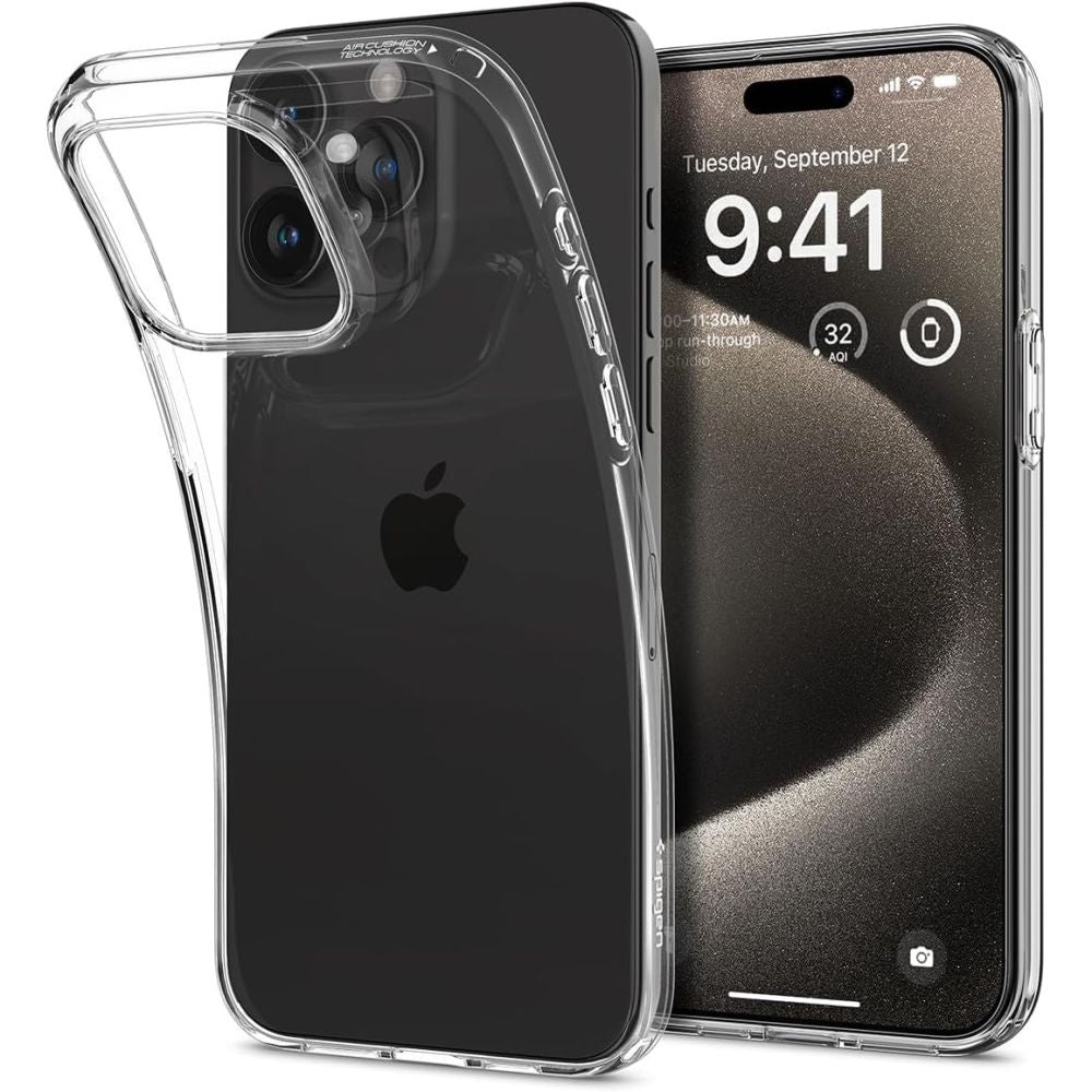Husa Spigen Liquid Crystal pentru iPhone 15 Pro Max 6,7" Crystal Transparent