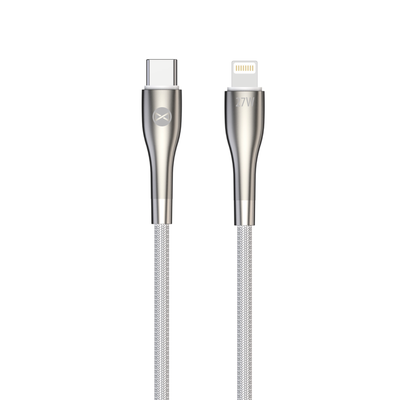 Cablu Forever Sleek Usb-c - Lightning 1,0 M 27W Alb