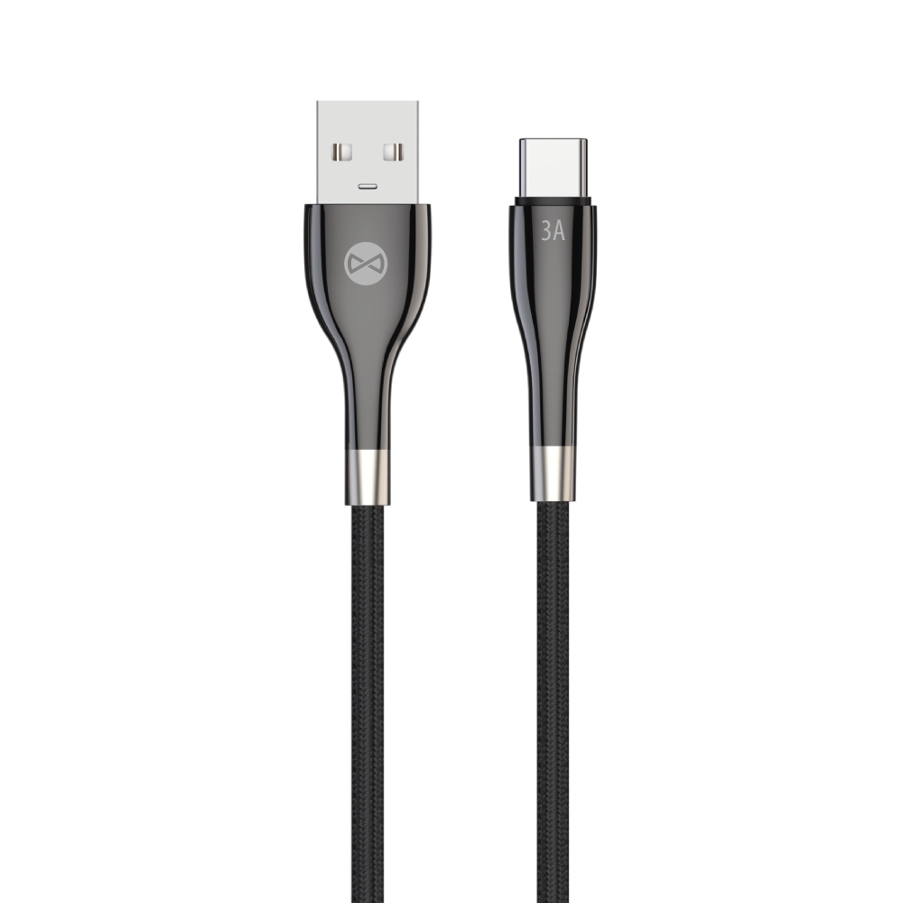 Cablu Forever Sleek USB - Usb-c 1,0 M 3A Negru