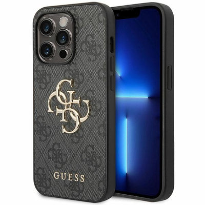 Husa Guess pentru iPhone 15 Pro 6,1" Guhcp15l4gmggr Gri Hardcase 4G Big Metal Logo