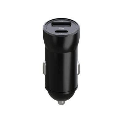 Incarcator auto Maxlife Mxcc-04 PD QC 1x Usb-c 1x USB 20W Negru