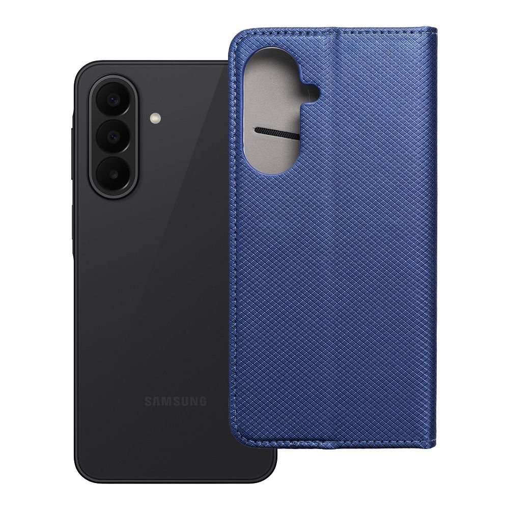 Husa Smart Book pentru Samsung A27 Bleumarin