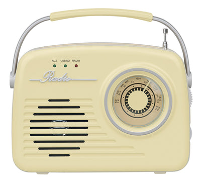 Boxa Setty Bluetooth cu Radio Retro P350 Bej