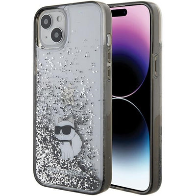Husa Karl Lagerfeld pentru iPhone 15 Plus 6,7" Transparent HC Liq. Glitter C