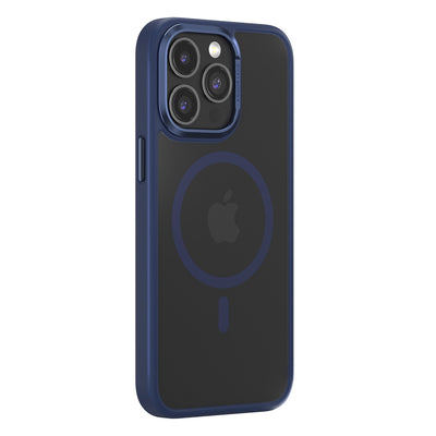Husa Comma Joy Elegant Mag pentru iPhone 15 Plus Albastru