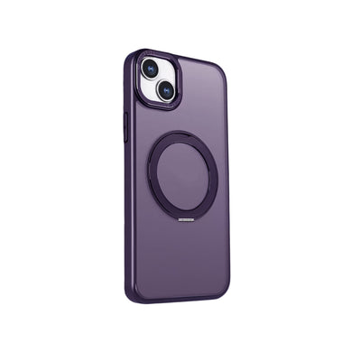 Husa Mag Ring Rotating pentru iPhone 15 Pro 6,1" Mov
