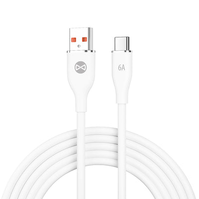 Cablu Forever USB - Usb-c 1,0 M 6A Alb