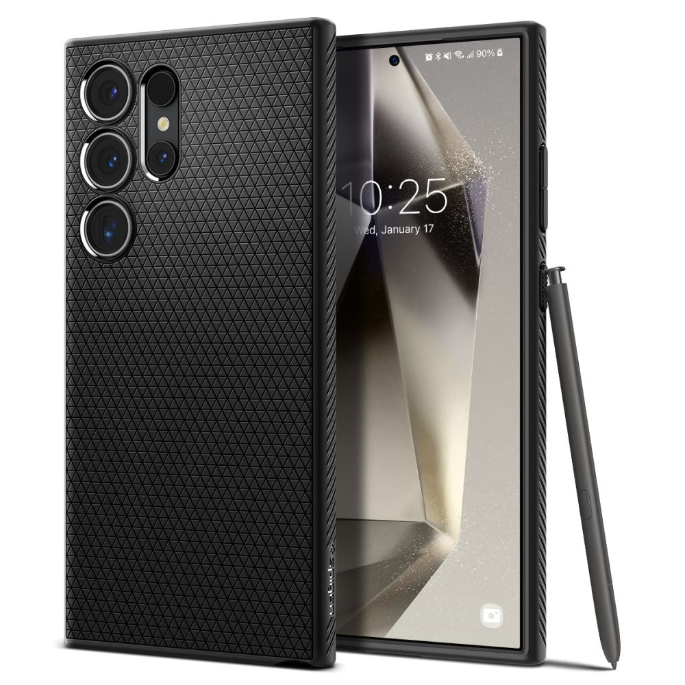 Husa Spigen Liquid Air pentru Samsung Galaxy S24 Ultra Matte Negru