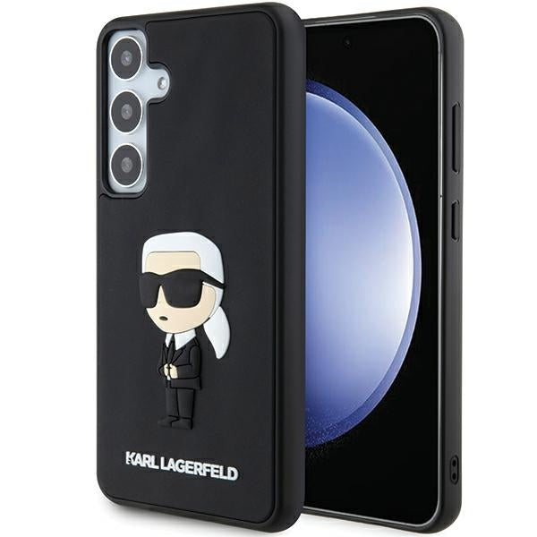 Husa Karl Lagerfeld pentru Samsung Galaxy S24 Plus Klhcs24m3drkink Negru HC 3D Rubber Ikonik NFT