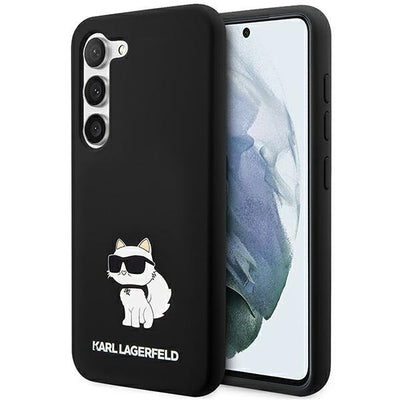 Husa Karl Lagerfeld pentru Samsung Galaxy S24 Negru HC Silicone NFT Choupette
