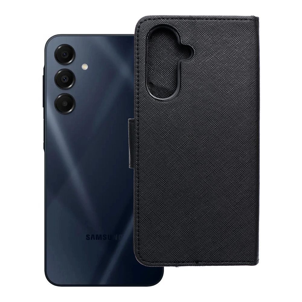 Husa Fancy Book Flip pentru Samsung A26 Negru