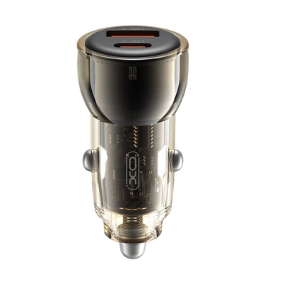 Incarcator auto XO Cc60 60W 1x USB 1x Usb-c Negru