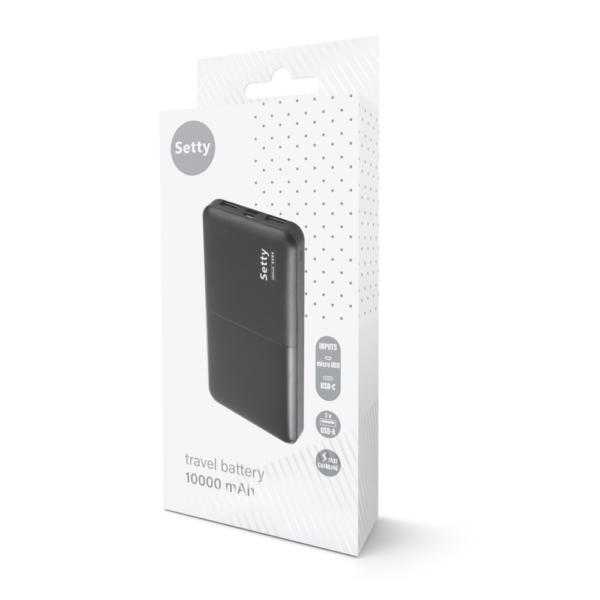 Setty power bank 10000 mAh SPB-10 negru